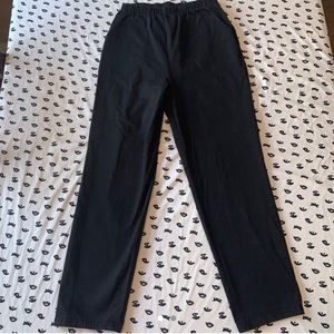 Black Elastic Waist Jeans